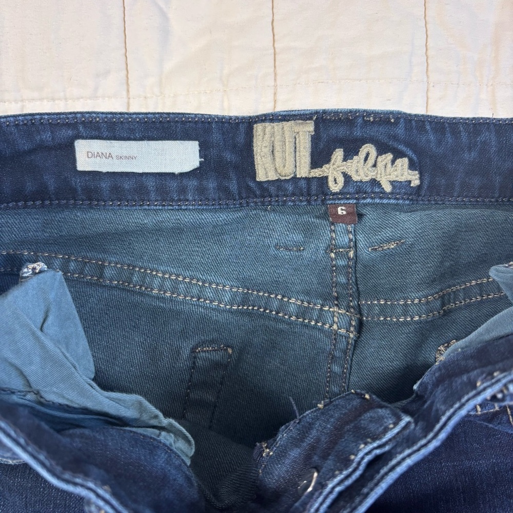 Kut from the Kloth Womens 6 Blue Diana Skinny Jeans Stretch Y2K Denim - Picture 7 of 11